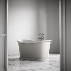 Ellington Matte Stone Roll Top Cast Iron Bath - Baths