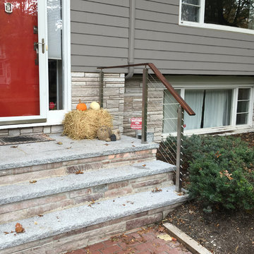 Randolph, MA: Stainless Steel Square Posts with Cable & Fittings