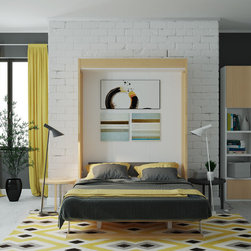 Bellezza T - Queen Wall Bed with Table - Murphy Beds