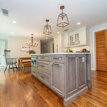The Shield: Grey and White Kitchen