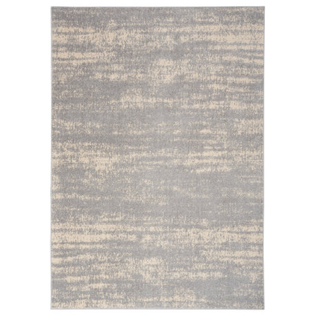 Nourison Essentials 9' x 12' Grey/Beige Modern Area Rug