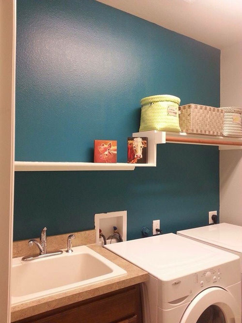 Need help decorating my teal laundry room!