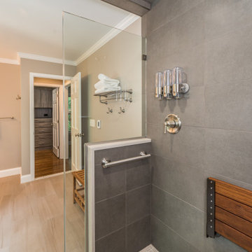 Alexandria Aging In Place Master Bath Remodel with Closet Organization