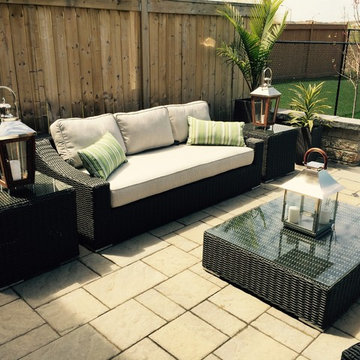 Client's backyard, Toja Patio Furniture, Tuscan Couch Set