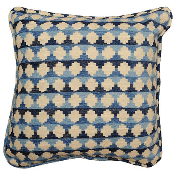 Auction Block Lapis Decorative Pillow, 20x20