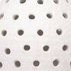 Medium Porous Pendant, Textured Matte White Ceramic