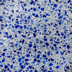 IceStone in Cobalt Ice - Kitchen Countertops