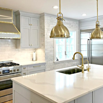 Millburn, NJ Kitchen with Custom Range Hood