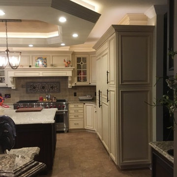 A traditional high end kitchen in progress...stay tuned