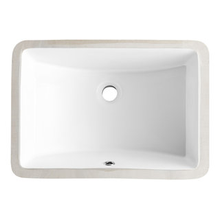 Perfect Under-mount Sink, Centric Rectangle with overflow