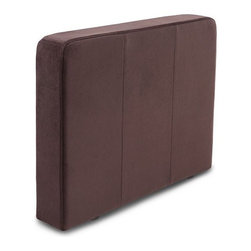 Sactionals Standard Side Cover in Chocolate Padded Velvet - Sectional Sofas