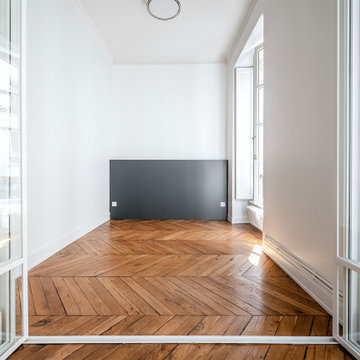 Un appartement Haussmannien remis au gout du jour
