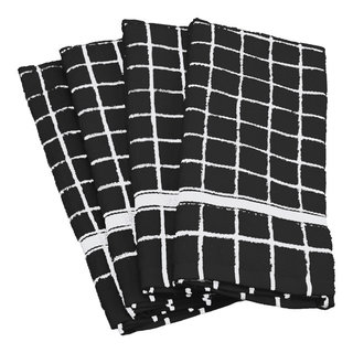 Design Imports Windowpane Terry Kitchen Towel 4-Pack