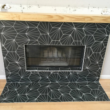 Tiled Fireplace