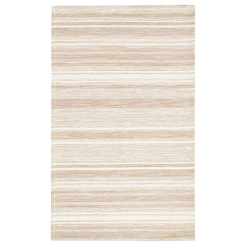 Nicole Curtis Lake WNC01 1'10" x 5' Taupe Ivory Indoor
