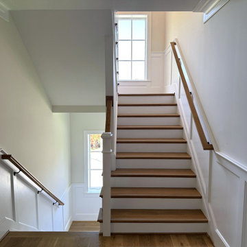 Project #141 | Timeless Switchback Staircase with Traditional Box Newels
