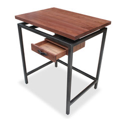 Floating Walnut Standing Desk - Furniture