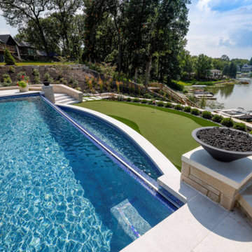 Valparaiso, IN Custom Infinity Edge Pool & Spa