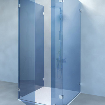 1 retour – 1 porte glace-glace 90° – 1 fixe - 1 retour- 1 raidisseur parallèl