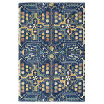 Kaleen - Kaleen Hand-Tufted Brooklyn Wool Rug, Navy, 2'x3' - When your living room and bedroom floors are used more for playtime or yoga than anything else, cushion your landing zone with a durable rug. Between its sturdy, wool construction and versatile design, the Kaleen rug lays the groundwork for your active lifestyle from sunrise to bedtime.