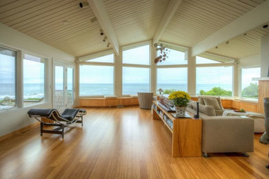 Family room - coastal family room idea in San Francisco