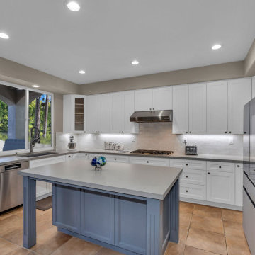 Carlsbad Kitchen Transformation with Fresh Cabinetry & Island Focal Point