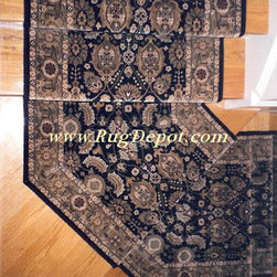 Pie Shaped Stairs - Carpet Tiles
