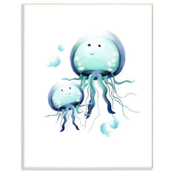 Cartoon Baby Jellyfish Family Ocean Animal, 12"x18"