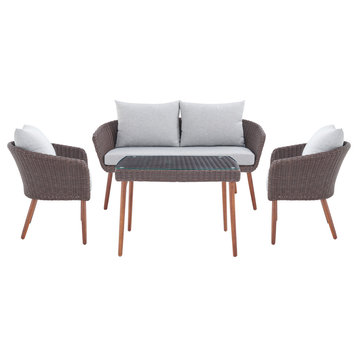 Athens All-Weather Wicker Outdoor Conversation Set