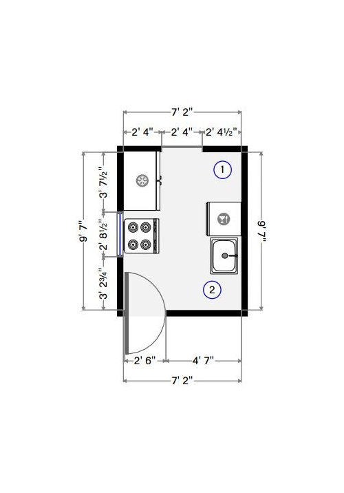 Need help with narrow kitchen layout!