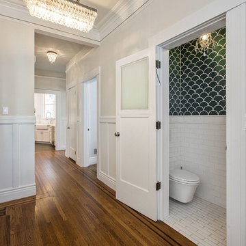 Arts & Crafts Flat Remodel - Powder Room Addition (Golden Gate Heights)