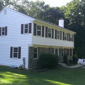 Asbestos Tear Off - New Alside Windows & Siding + New 5K Seamless Gutters