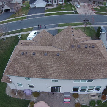 "Desert Tan" Owens Corning Duration Roof by Storm Group Roofing.