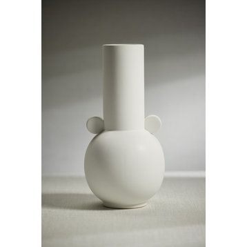 Braga Matt White Ceramic Vase