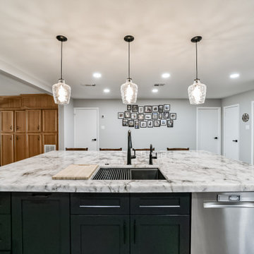 Modern Kitchen Transformation in Baytown Texas ( cabinets and countertop view )