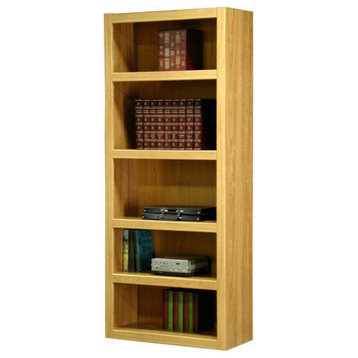 Real Wood Oak Laminate Bookcase, 72", Honey, 81 Lb