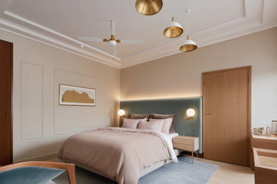 Example of a trendy bedroom design in Other