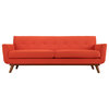 Engage Upholstered Fabric Sofa, Atomic Red