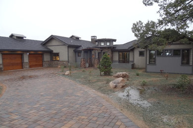 Inspiration for a rustic exterior home remodel in Phoenix