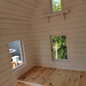 Custom Wooden Playhouse – Delivered by Crane for a Birthday Surprise