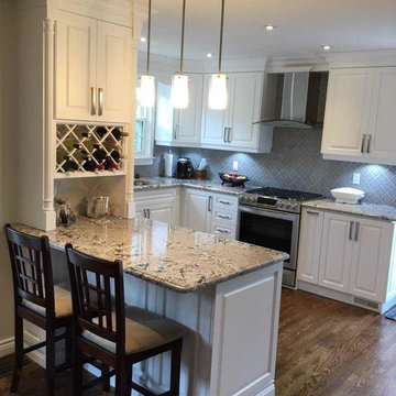 Pure White Kitchen In Toronto Elsmere/victory park