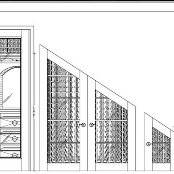 Small Wine Storage - Mini Cellar and Cabinet Under the Stairs