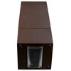 Dorado 36W LED Outdoor Wall Mount Cylinder with Up/Down Fan Light, 4000K, Bronze