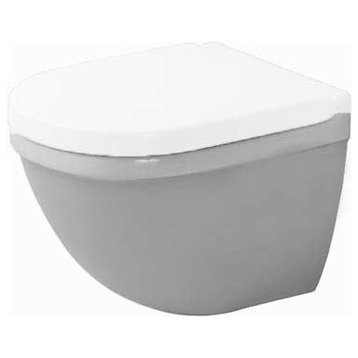 Duravit Starck 3 Wall Mounted Toilet Bowl 14 1/8"x19 1/8" Dual Flush, White