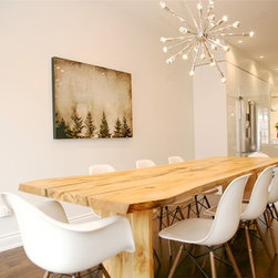 Salvaged Maple Live Edge Dining Table - Dining Tables