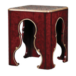 French Heritage - Tarascon Flower End Table - Side Tables And End Tables