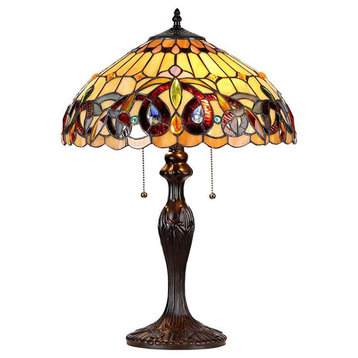 Serenity 2-Light Victorian Table Lamp