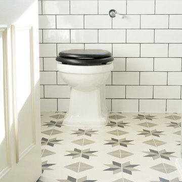 Cement/encaustic tiles - London, Wandsworth Home