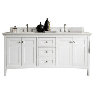 Palisades 72 Double Vanity Bright, Double Bathroom Vanity Cabinet Only