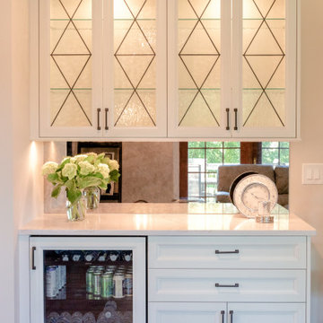 Beverage Center with Mullions